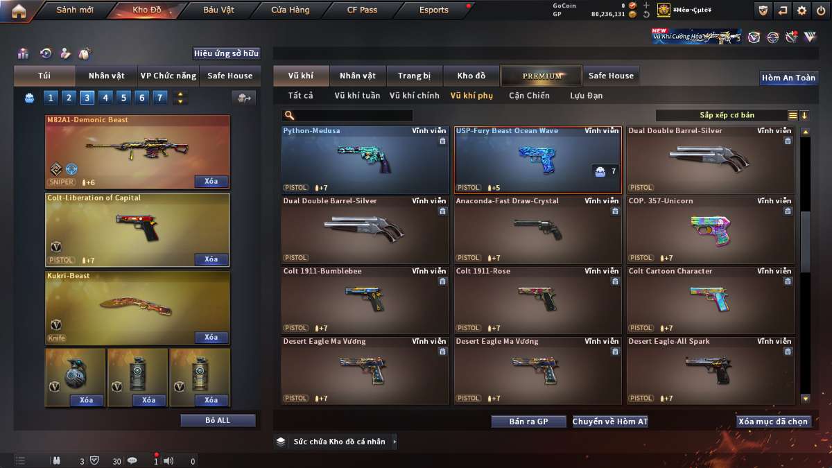 shop acc cf uy tin gia re